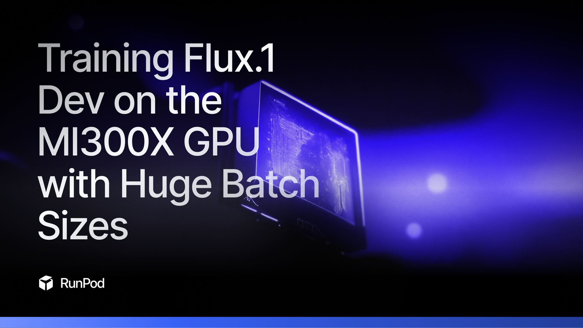 Training Flux.1 Dev on the MI300X GPU with Huge Batch Sizes